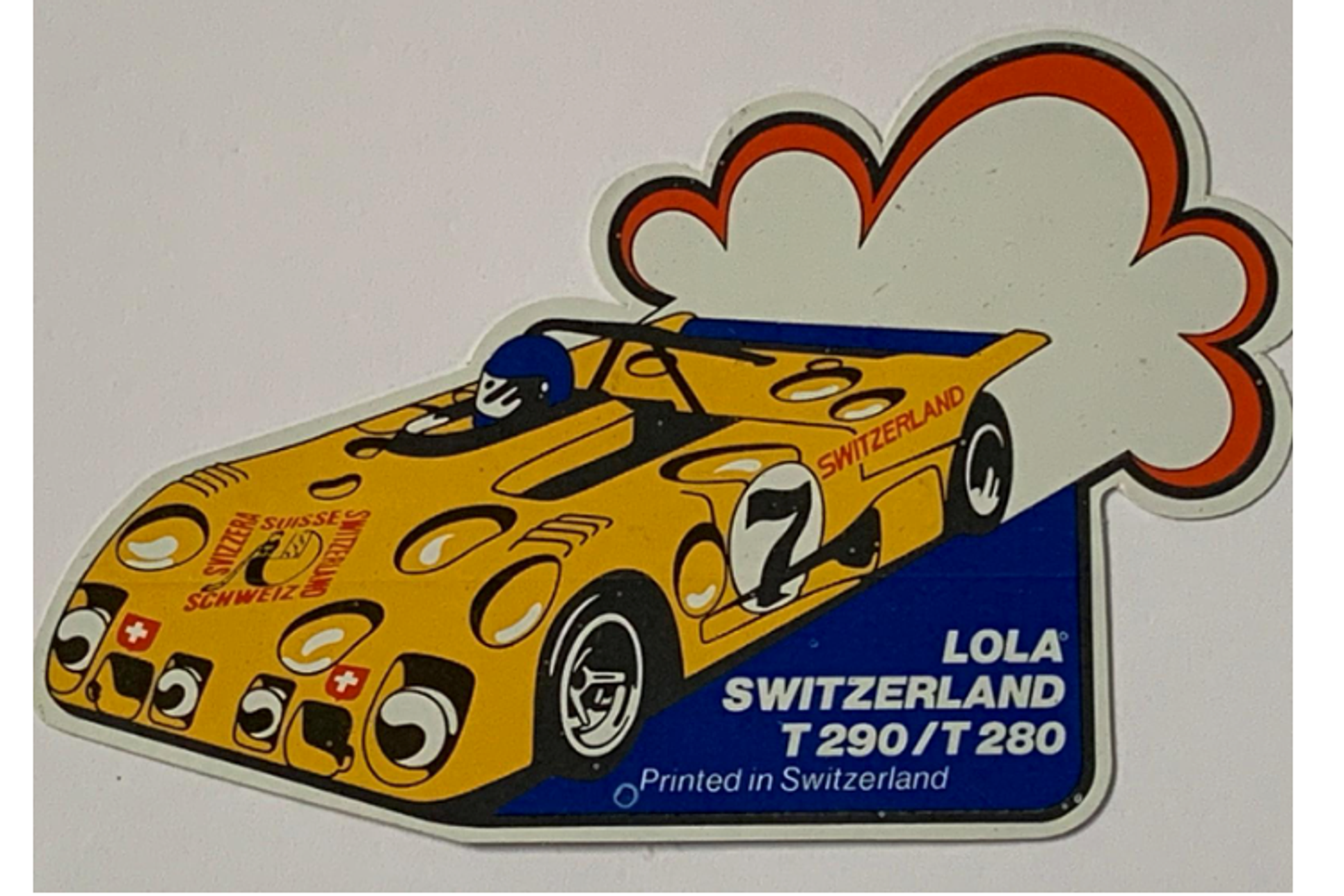 Sticker of the Day No.6: Lola Switzerland, Jo Bonnier 1972